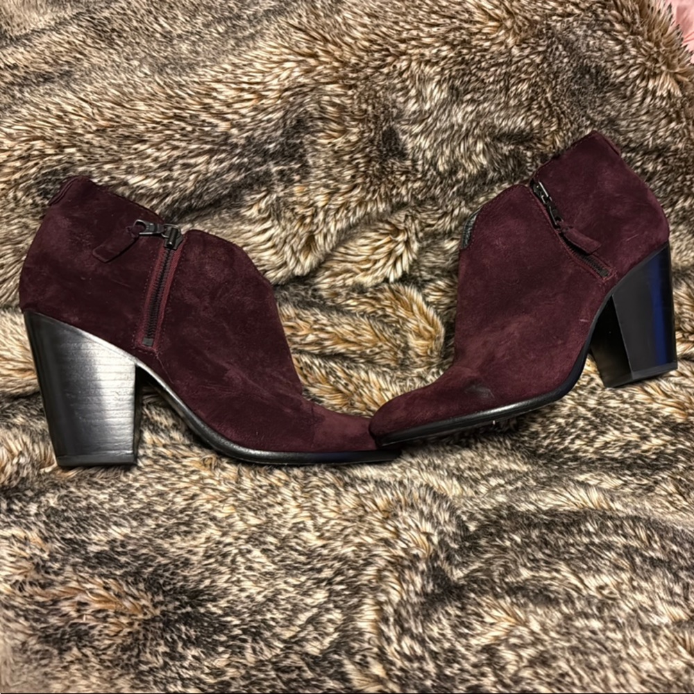 rag & bone Deep Burgundy Ankle Boots